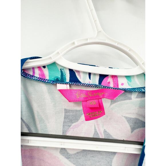 Lilly Pulitzer Liddy Romper Dress Mr Peacock Blue Dream A Little Dream XS - Picture 3 of 7